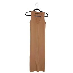 Enza Costa Maxi Dress Women's Tan Size X-Small XS?